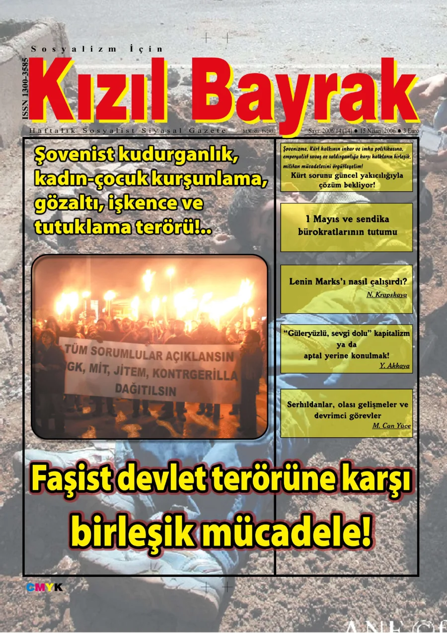 Yıl 2006 Sayı 14 15 Nisan kitap kapağı