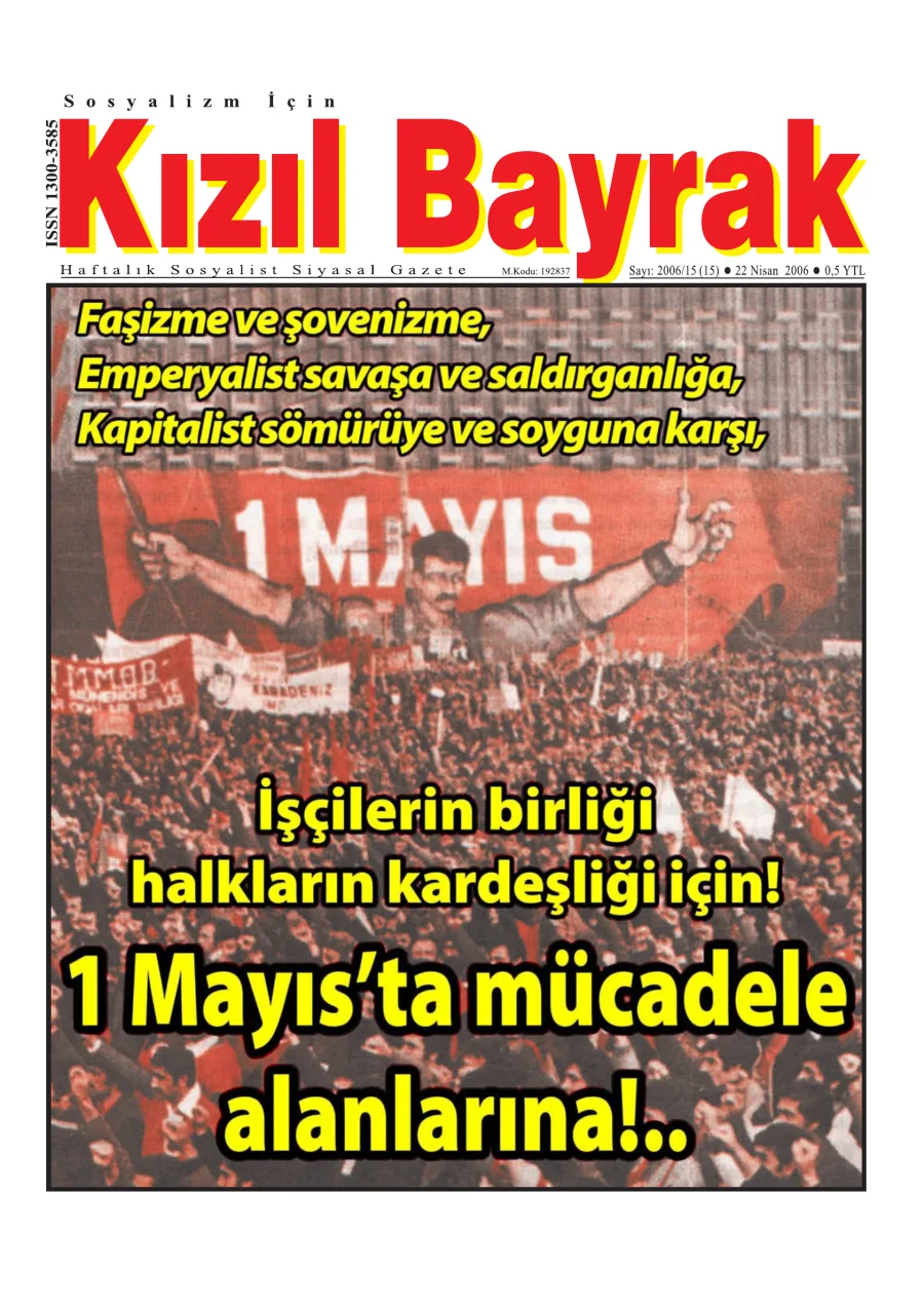 Yıl 2006 Sayı 15 22 Nisan kapak görseli