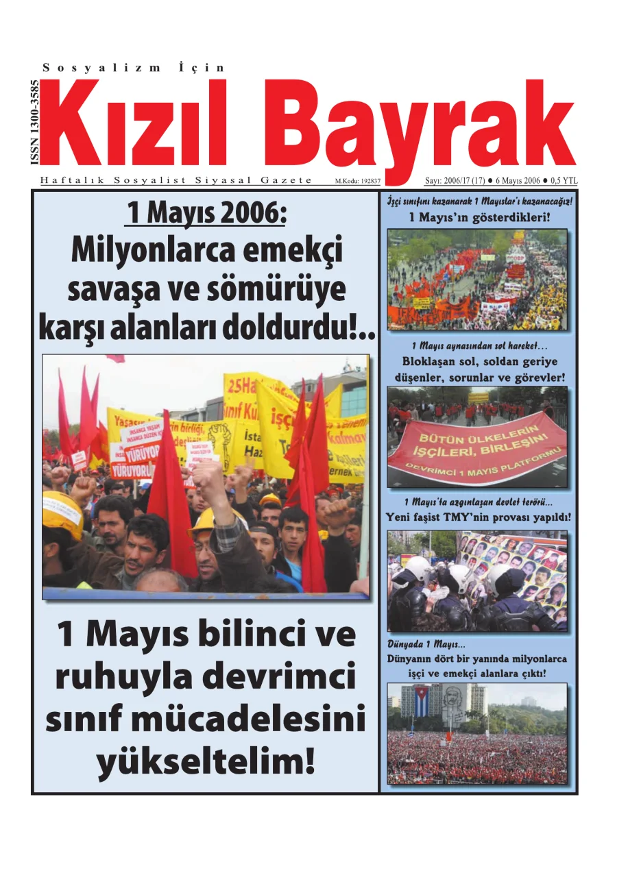 Yıl 2006 Sayı 17 6 Mayıs kapak görseli