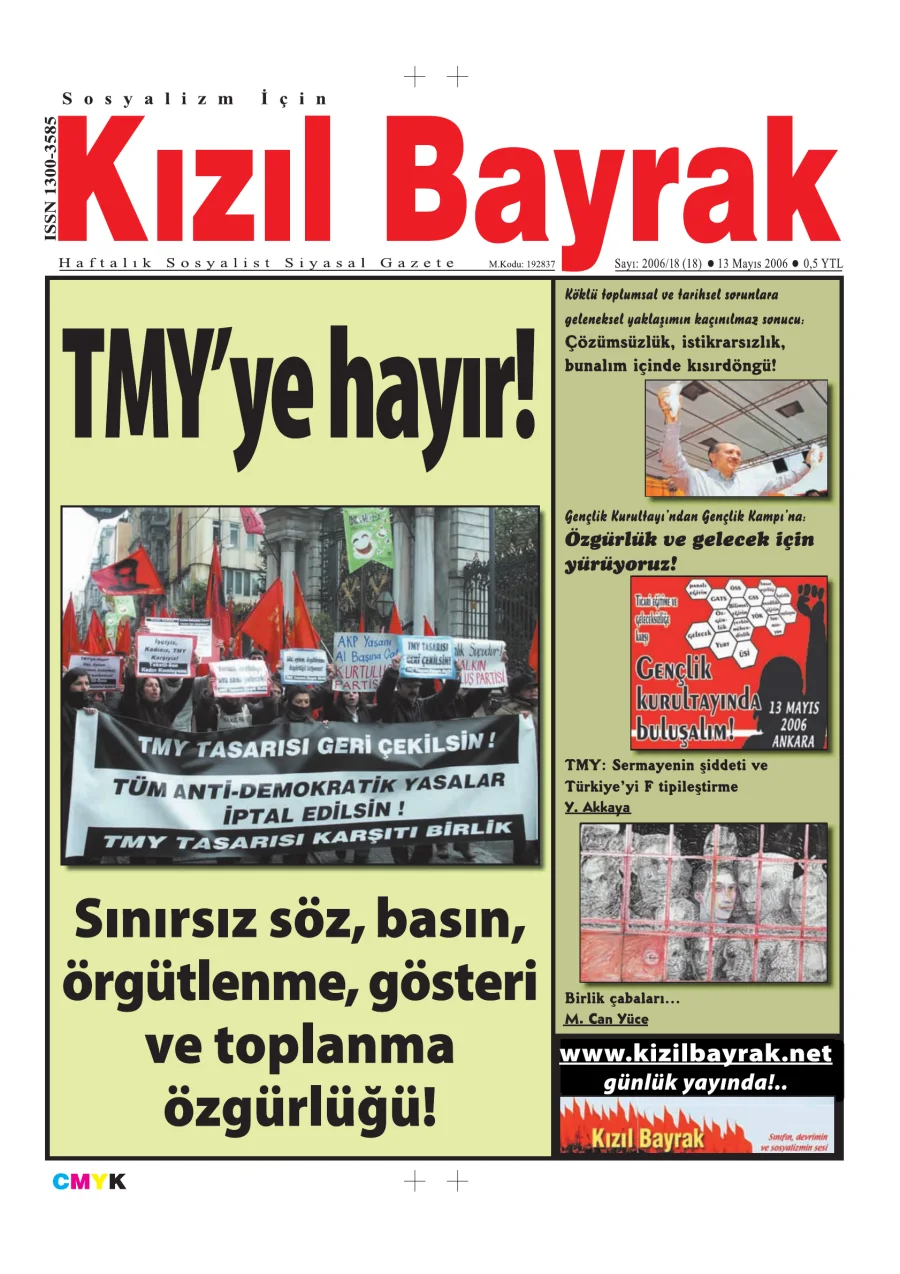 Yıl 2006 Sayı 18 13 Mayıs kapak görseli