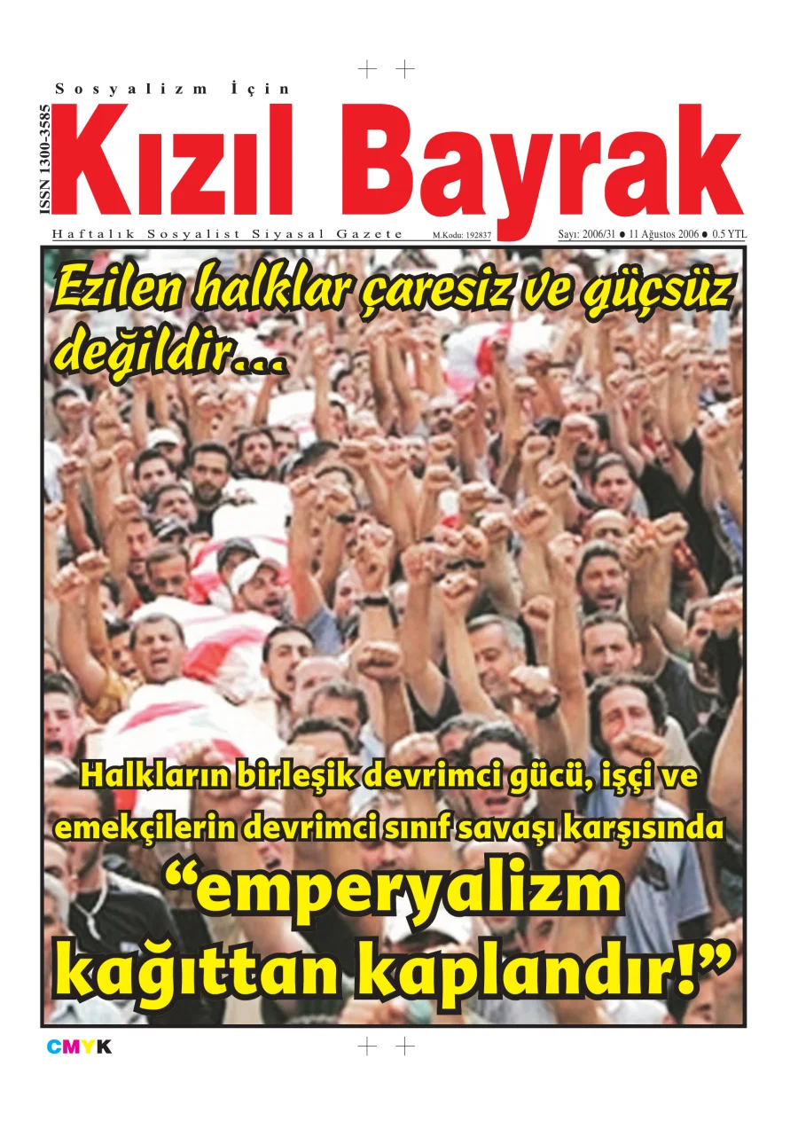 Yıl 2006 Sayı 31 11 Ağustos kitap kapağı