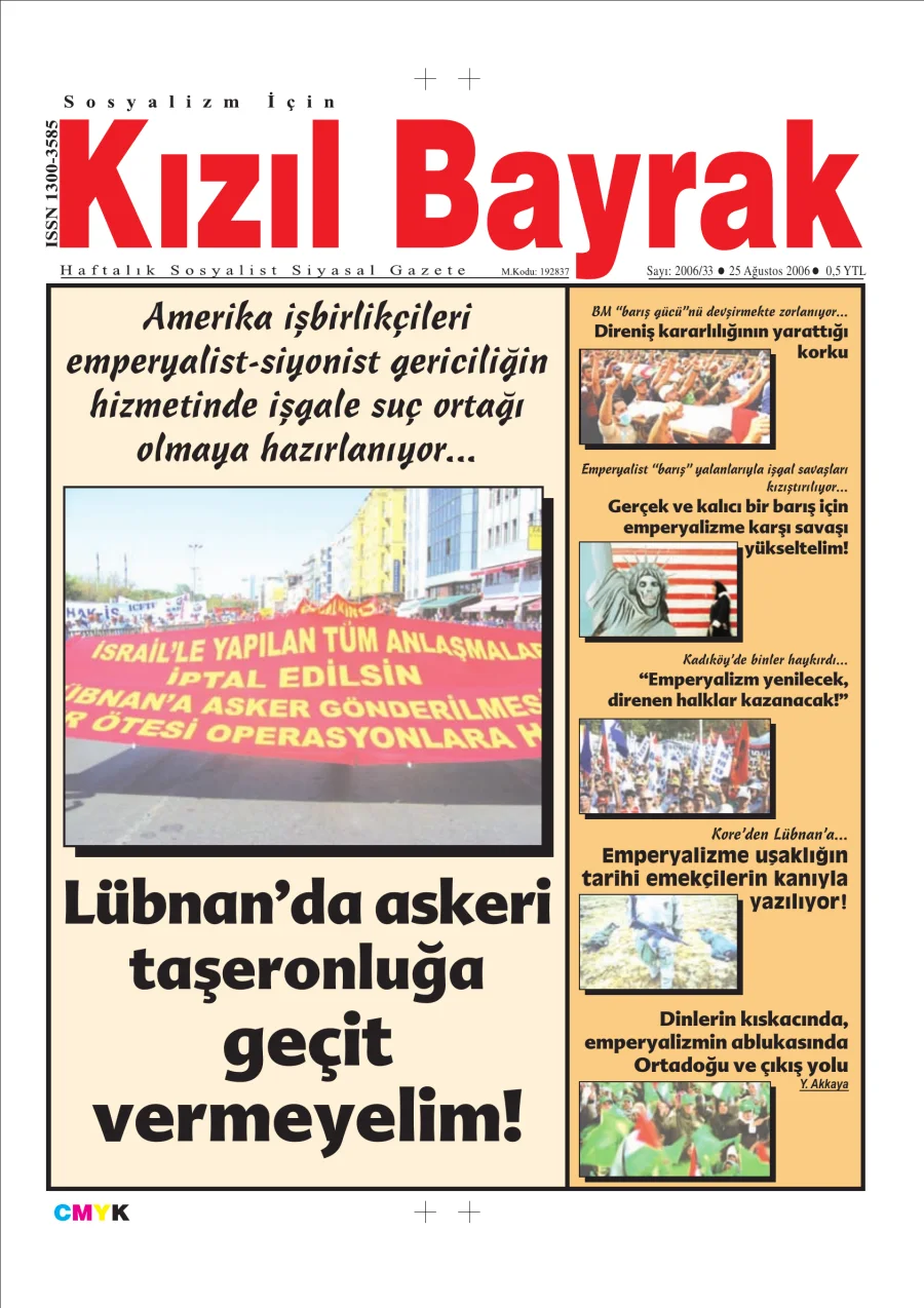 Yıl 2006 Sayı 33 25 Ağustos kitap kapağı
