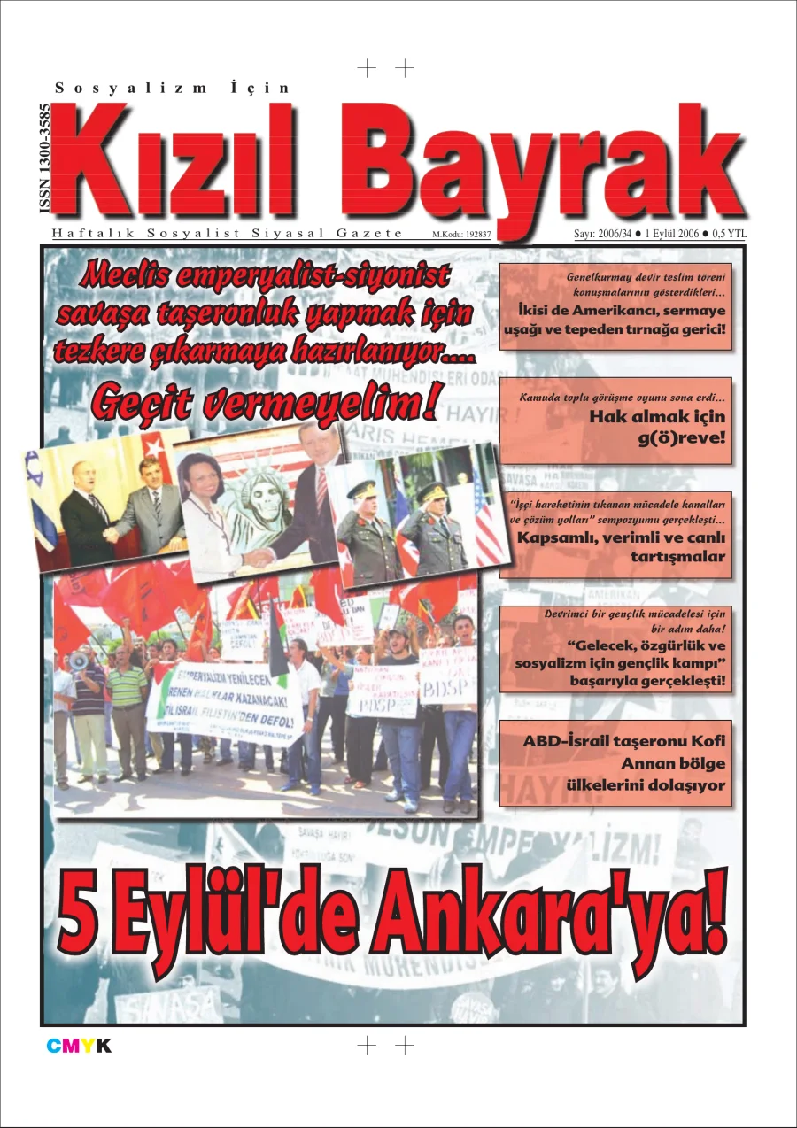 Yıl 2006 Sayı 34 1 Eylül kitap kapağı