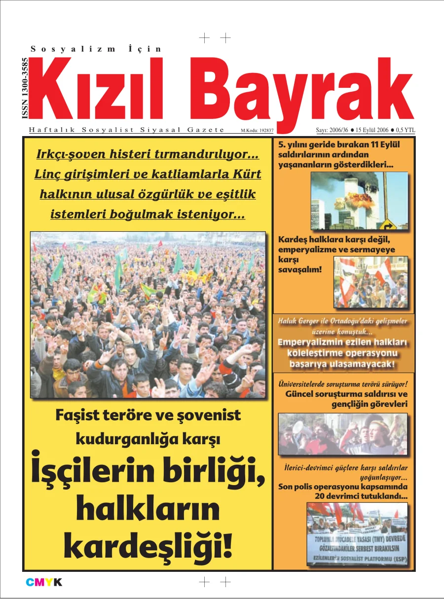 Yıl 2006 Sayı 36 15 Eylül kapak görseli