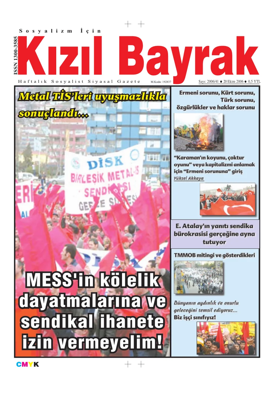 Yıl 2006 Sayı 41 20 Ekim kitap kapağı