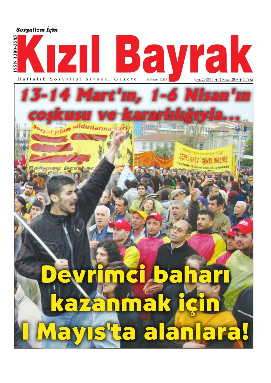 Yıl 2008 Sayı 15 11 Nisan kapak görseli