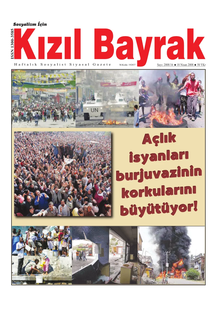 Yıl 2008 Sayı 16 18 Nisan kitap kapağı