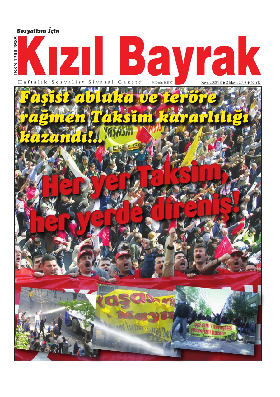 Yıl 2008 Sayı 18 2 Mayis kapak görseli