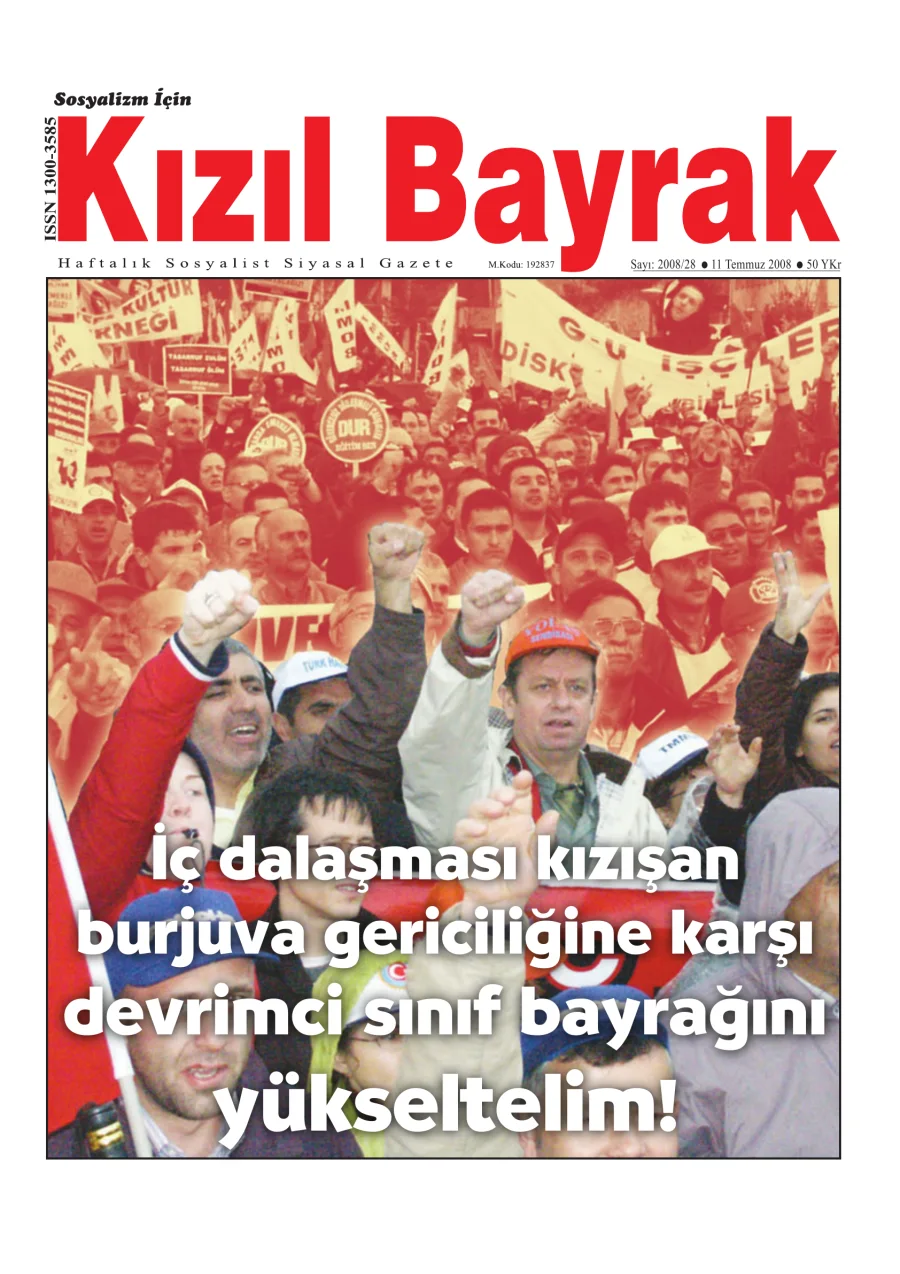 Yıl 2008 Sayı 28 11 Temmuz kitap kapağı