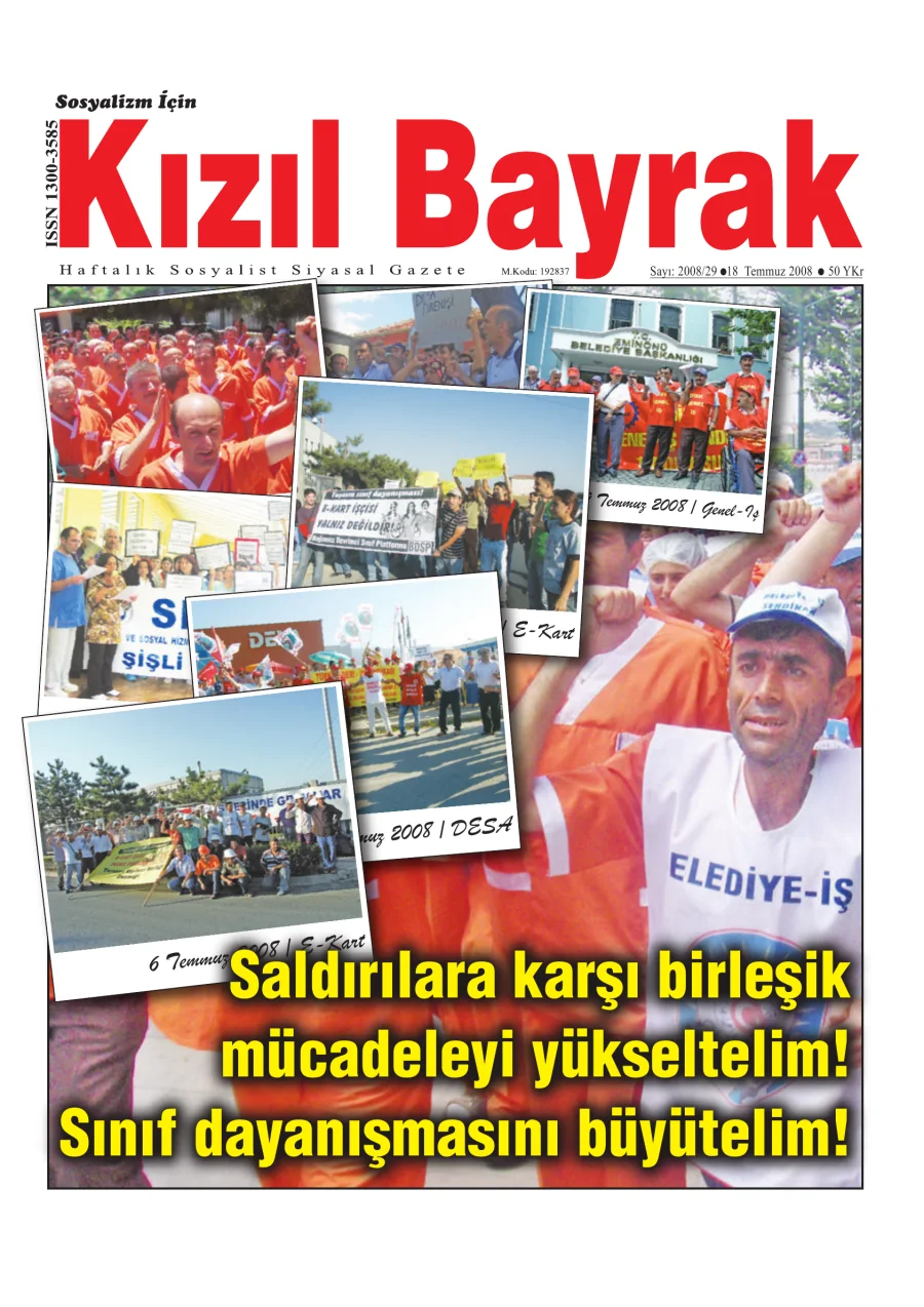 Yıl 2008 Sayı 29 18 Temmuz kapak görseli