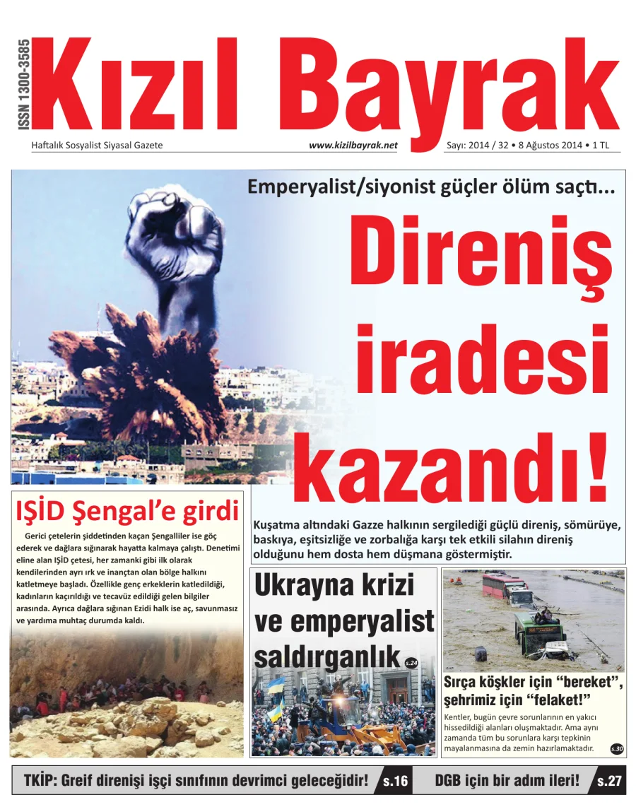 Yıl 2014 Sayı 32 08 Ağustos kitap kapağı