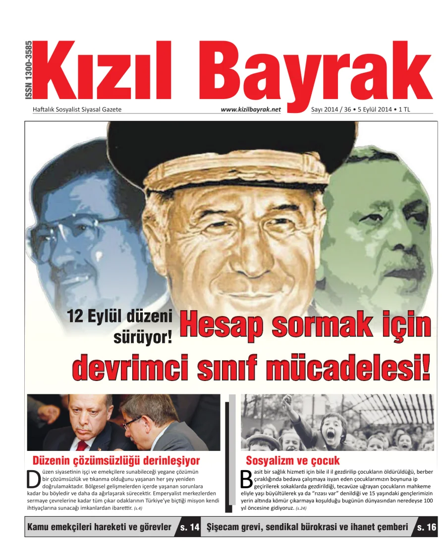 Yıl 2014 Sayı 36 05 Eylül kapak görseli
