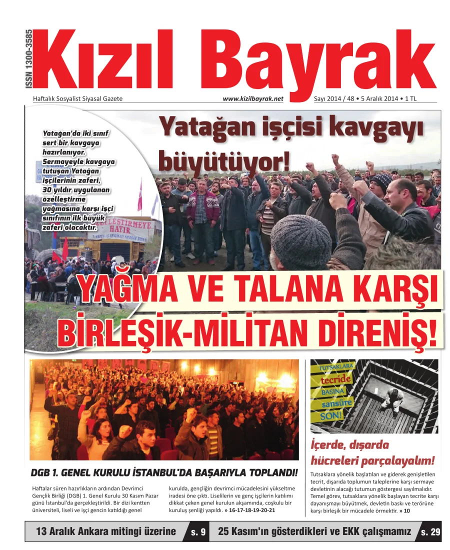 Yıl 2014 Sayı 48 05 Aralık kapak görseli