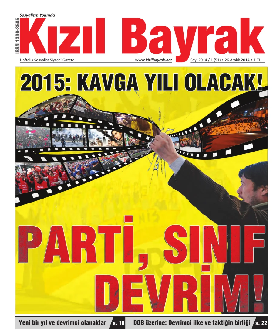 Yıl 2014 Sayı 51 26 Aralık kapak görseli