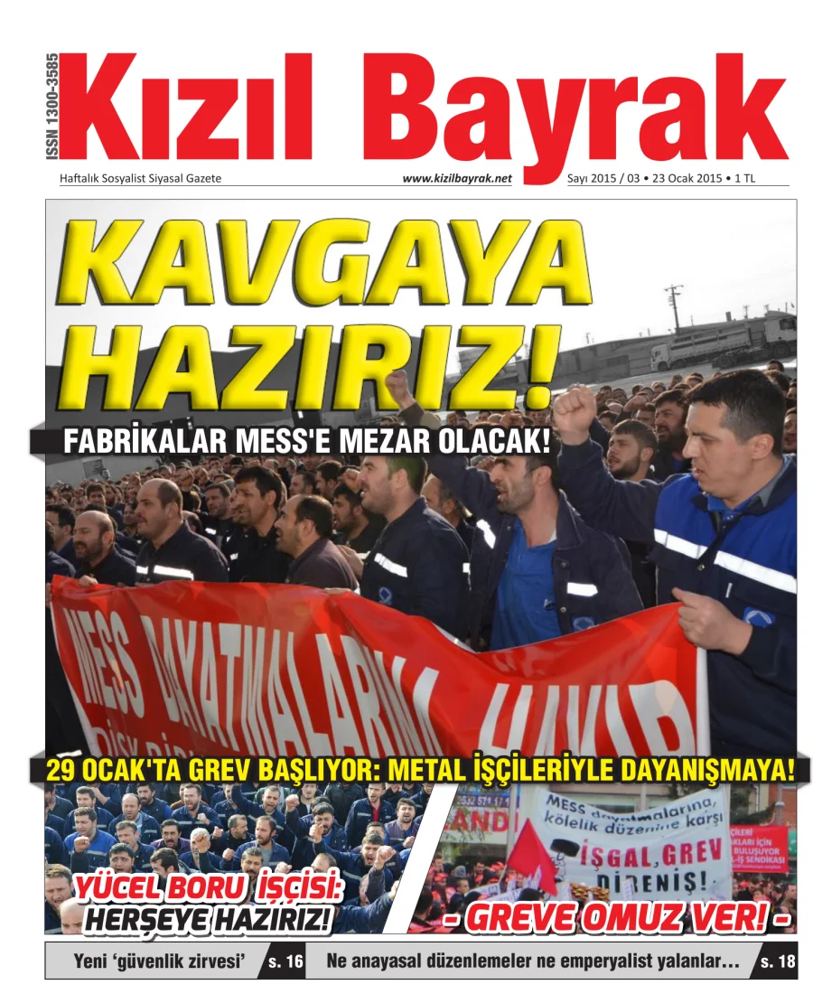Yıl 2015 Sayı 03 23 Ocak kitap kapağı
