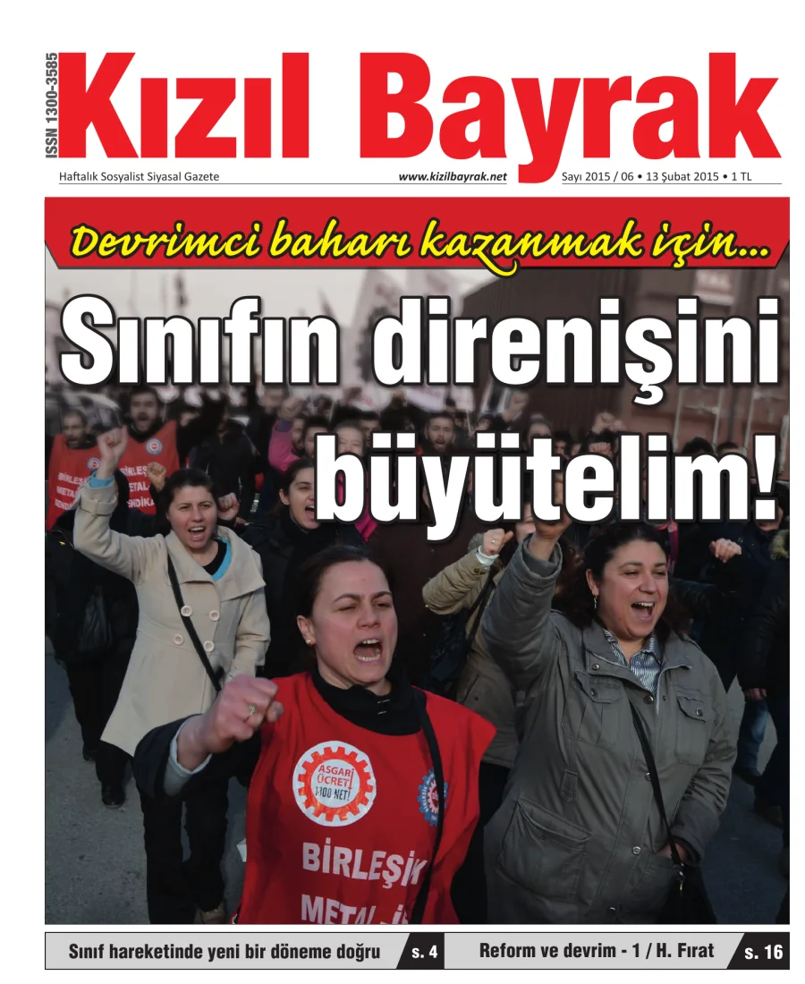 Yıl 2015 Sayı 06 13 Şubat kapak görseli