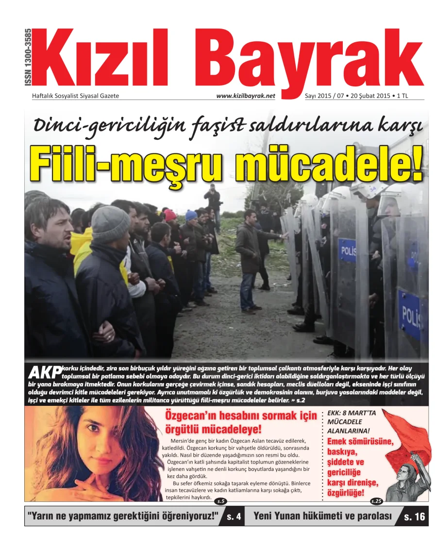 Yıl 2015 Sayı 07 20 Şubat kapak görseli