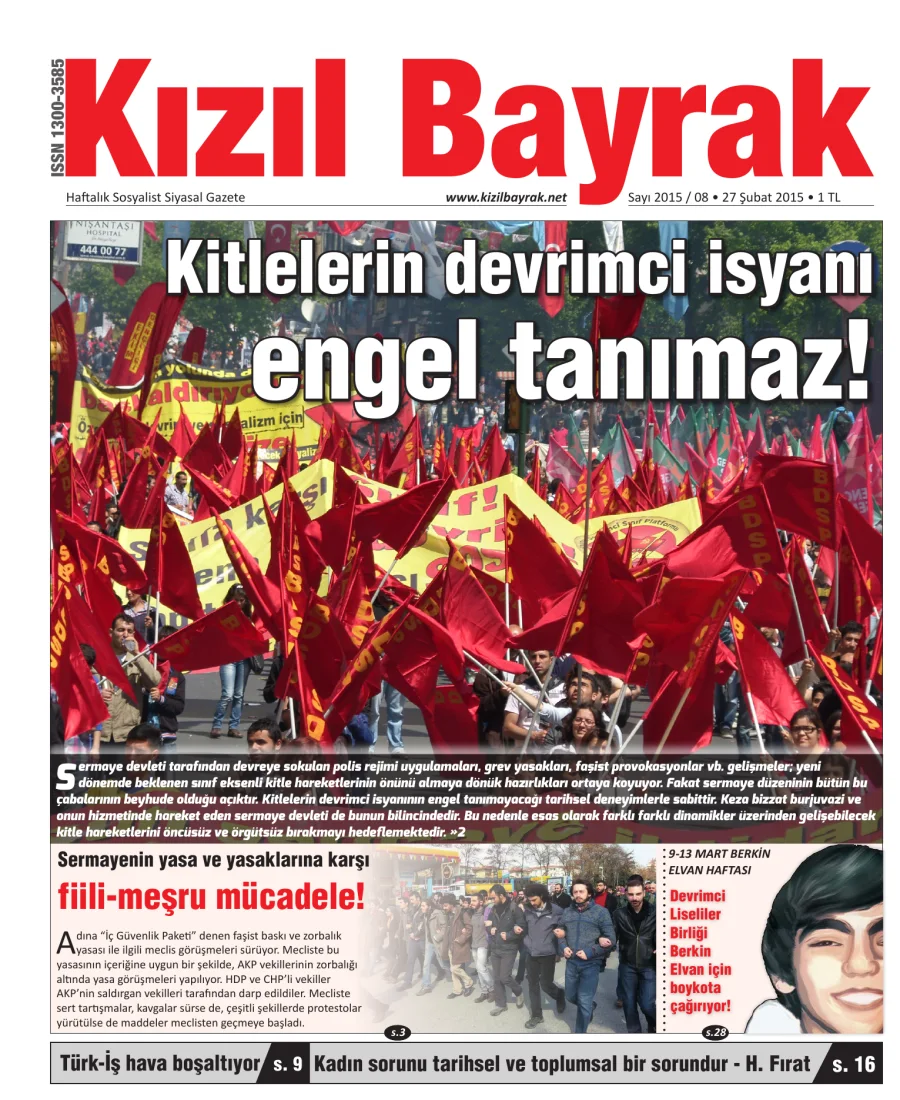 Yıl 2015 Sayı 08 27 Şubat kapak görseli