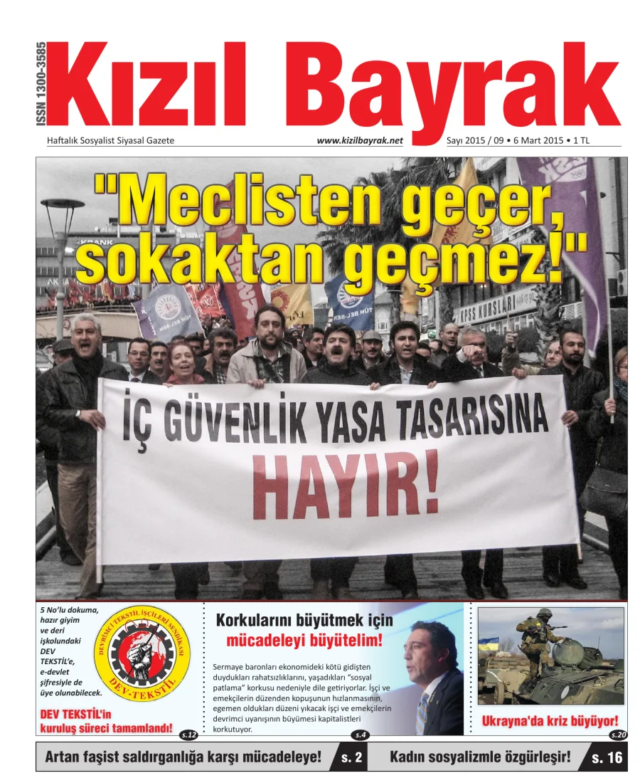 Yıl 2015 Sayı 09 06 Mart kitap kapağı