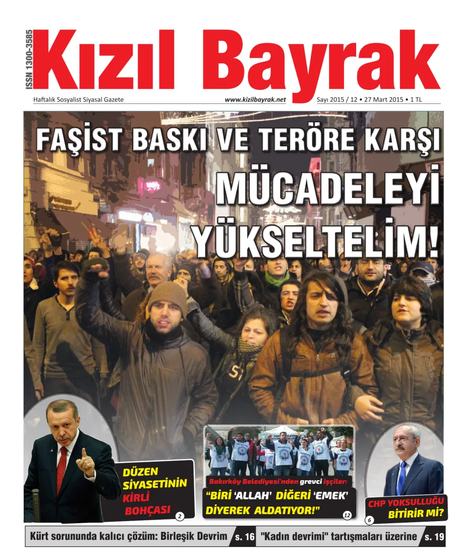 Yıl 2015 Sayı 12 27 Mart kapak görseli