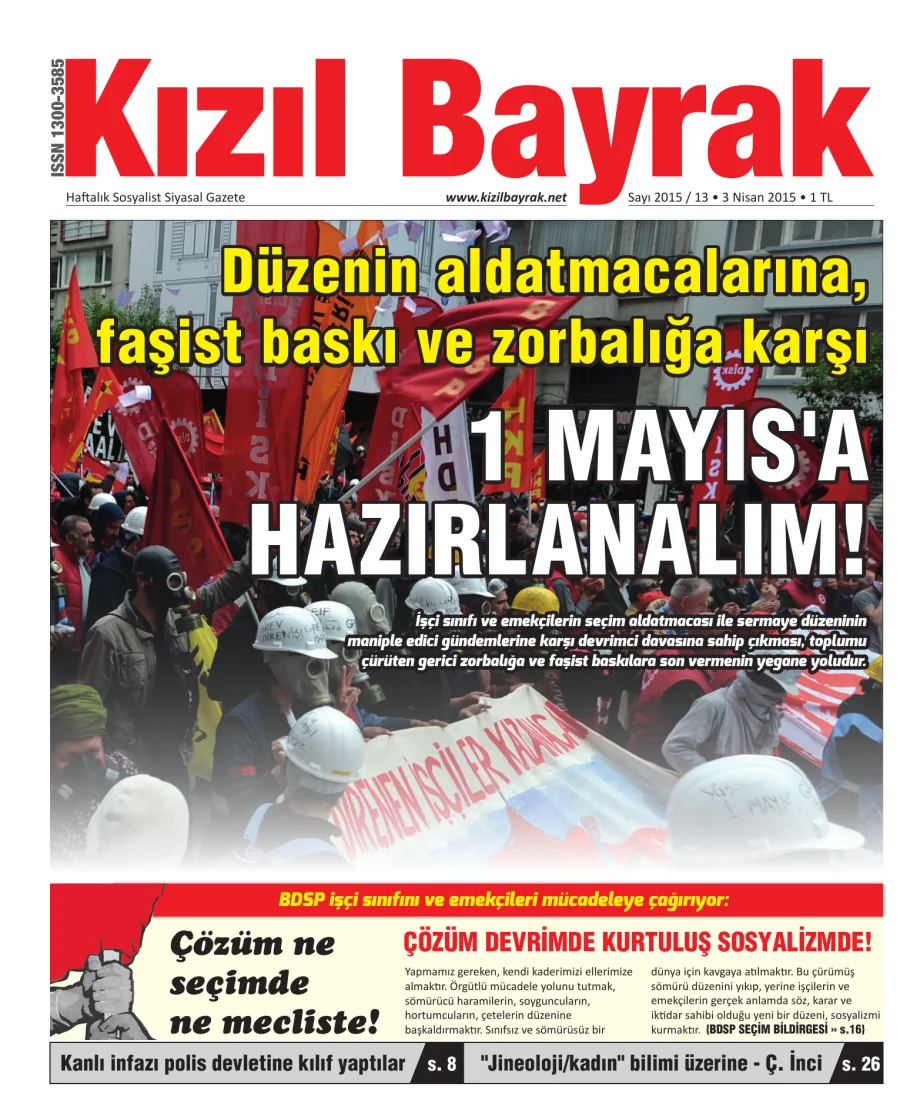 Yıl 2015 Sayı 13 03 Nisan kapak görseli
