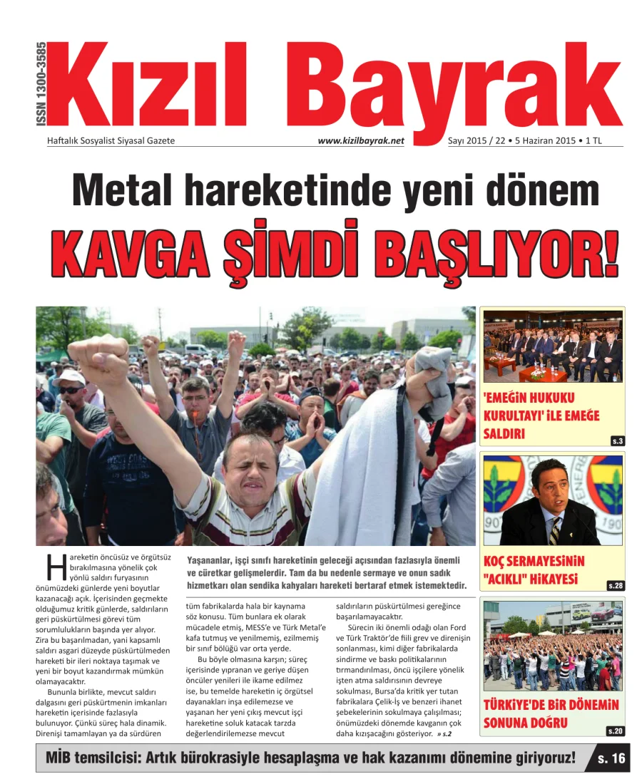 Yıl 2015 Sayı 22 05 Haziran kapak görseli