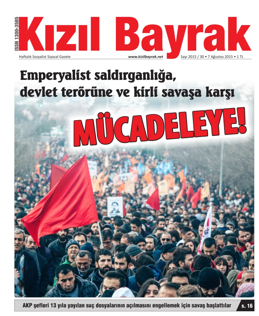 Yıl 2015 Sayı 30 07 Agustos kitap kapağı
