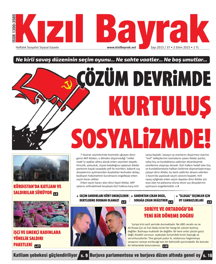 Yıl 2015 Sayı 37 02 Ekim kapak görseli