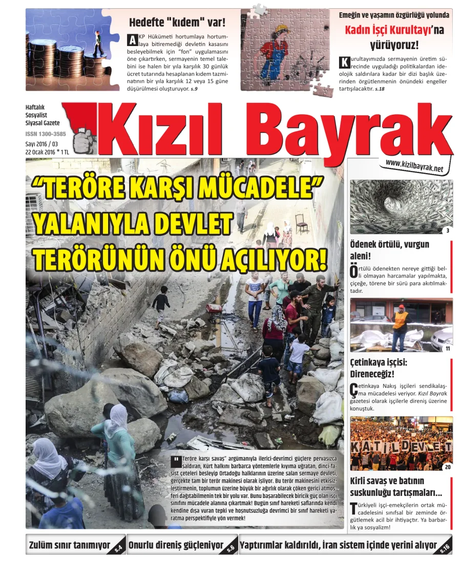 Yıl 2016 Sayı 03 22 Ocak kapak görseli