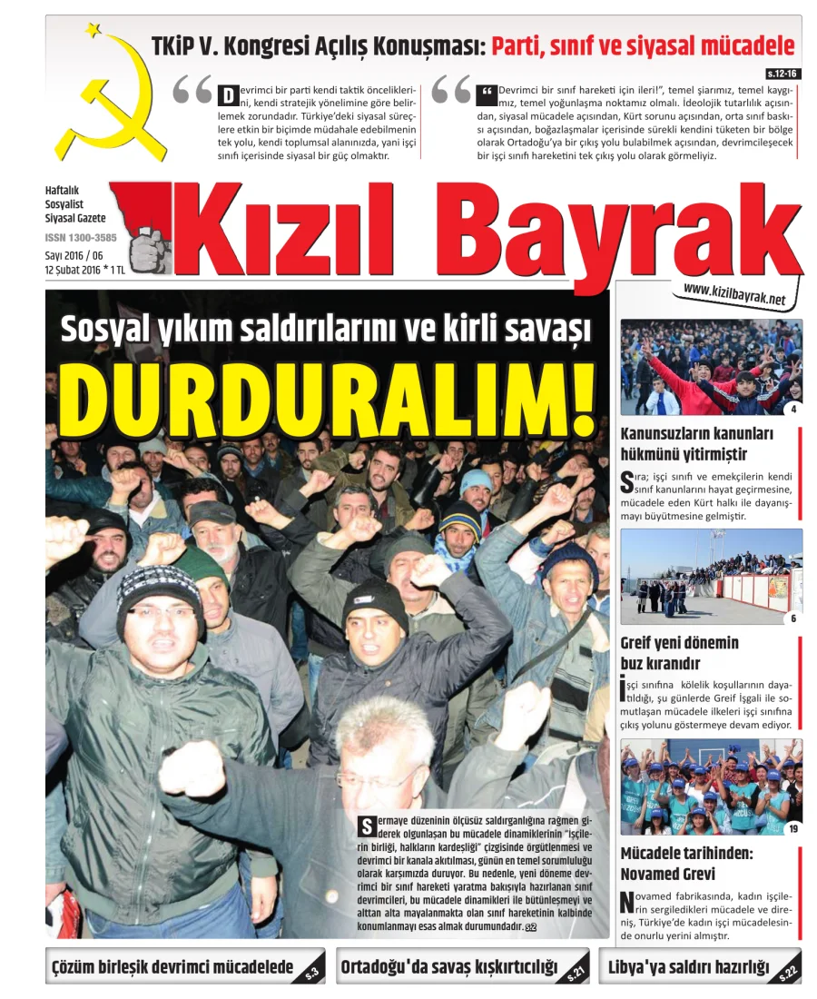 Yıl 2016 Sayı 06 12 Subat kitap kapağı