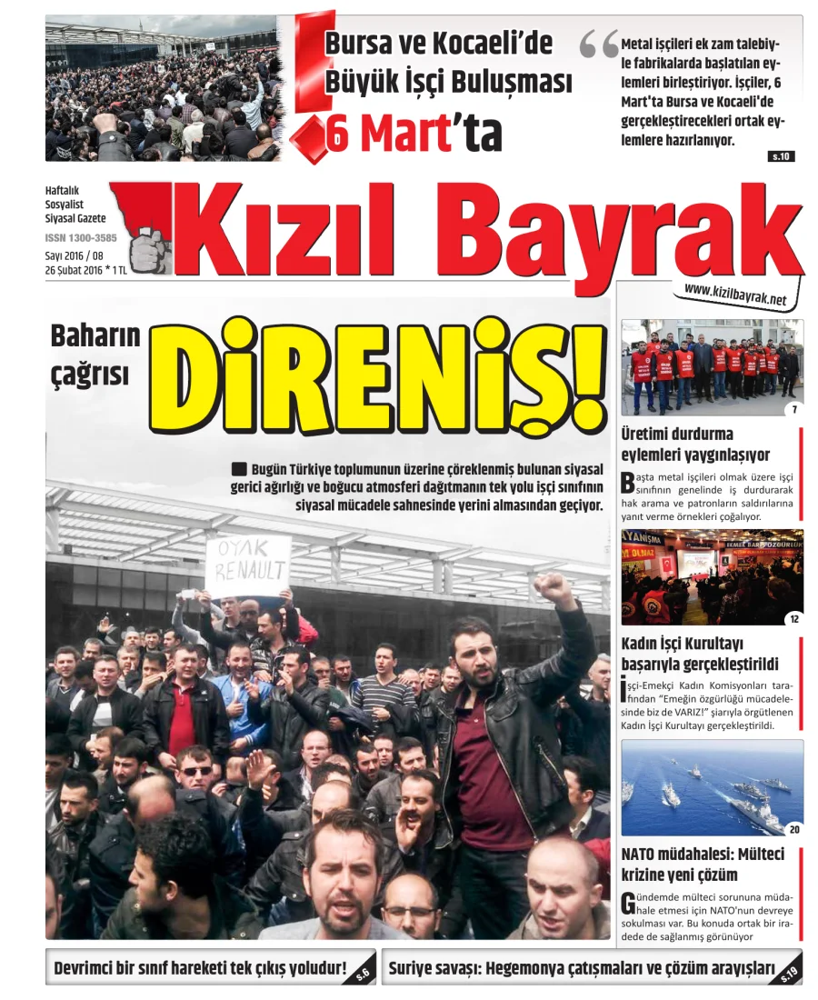 Yıl 2016 Sayı 08 26 Subat kapak görseli