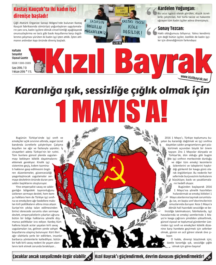 Yıl 2016 Sayı 13 01 Nisan kitap kapağı
