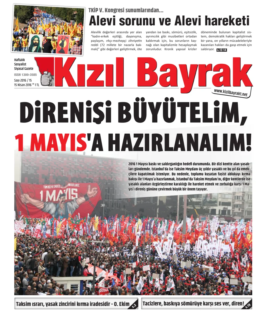 Yıl 2016 Sayı 15 15 Nisan kapak görseli