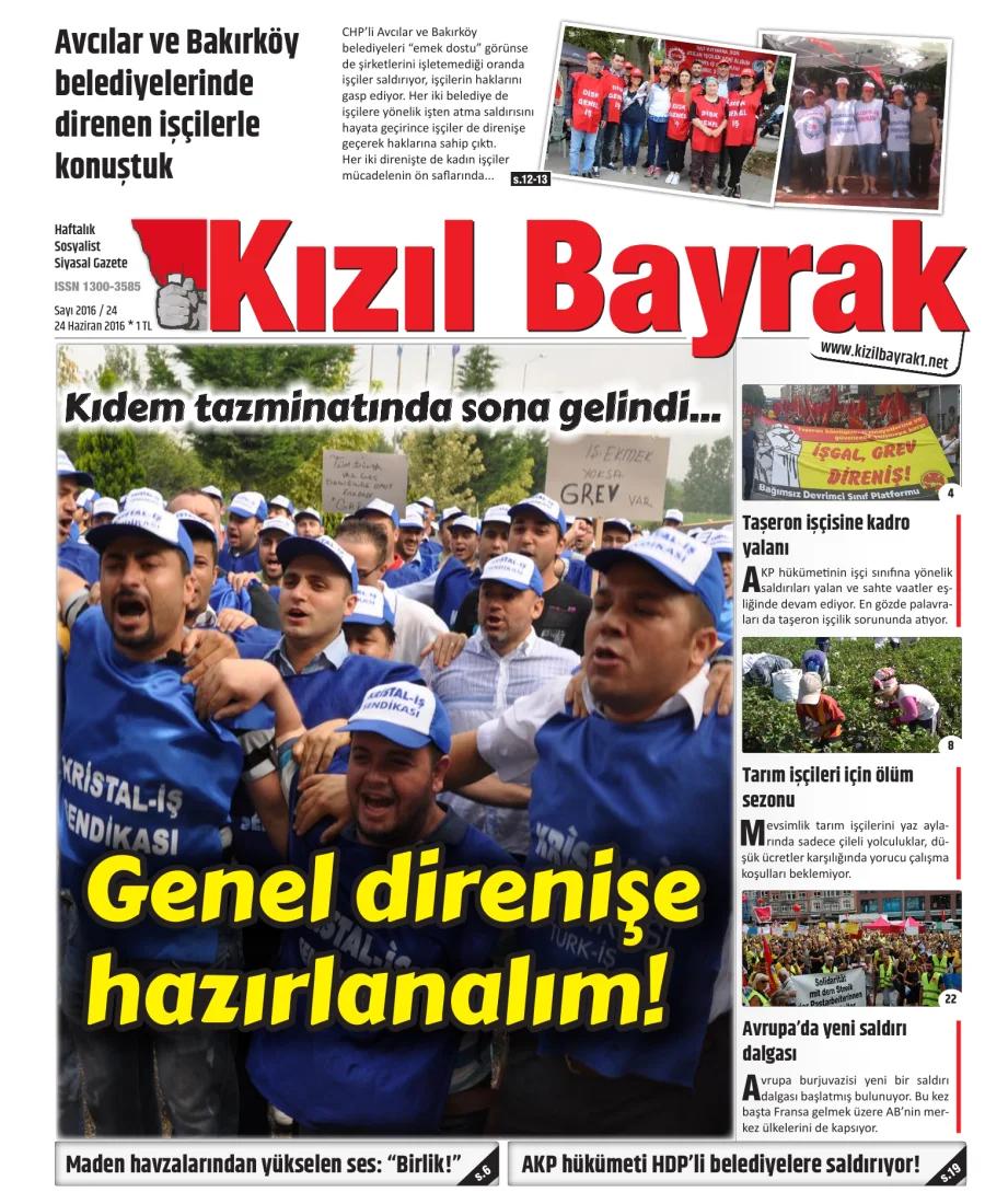 Yıl 2016 Sayı 24 24 Haziran kitap kapağı