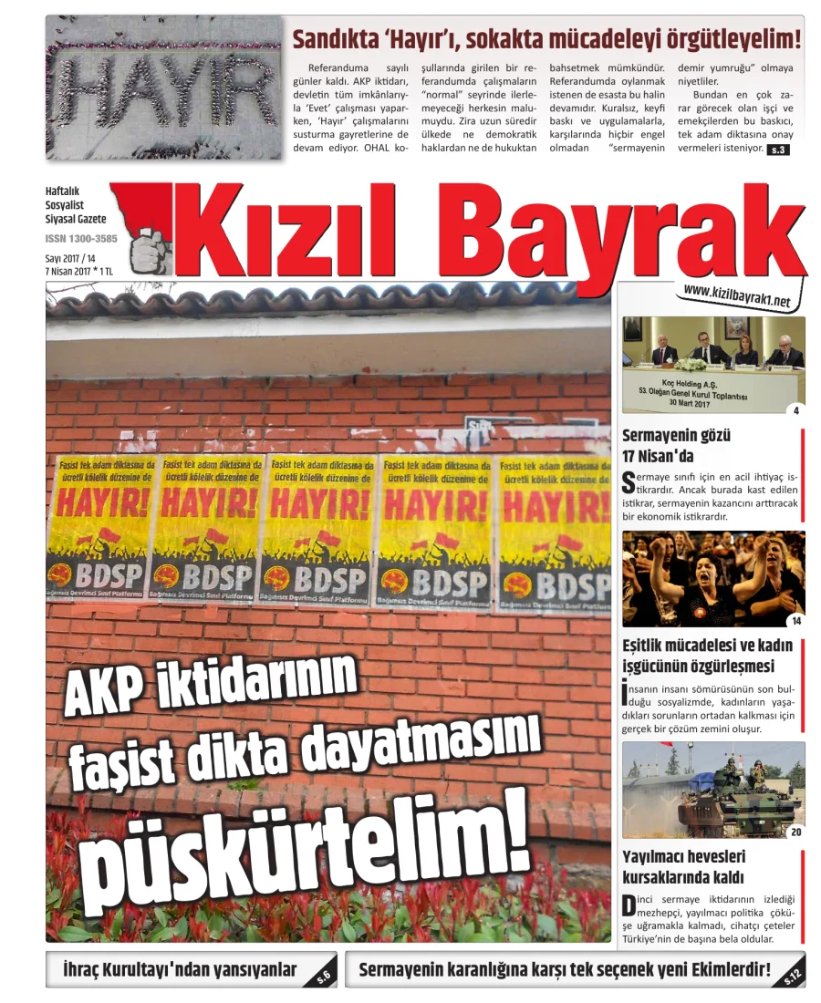 Yıl 2017 Sayı 14 07 Nisan kapak görseli