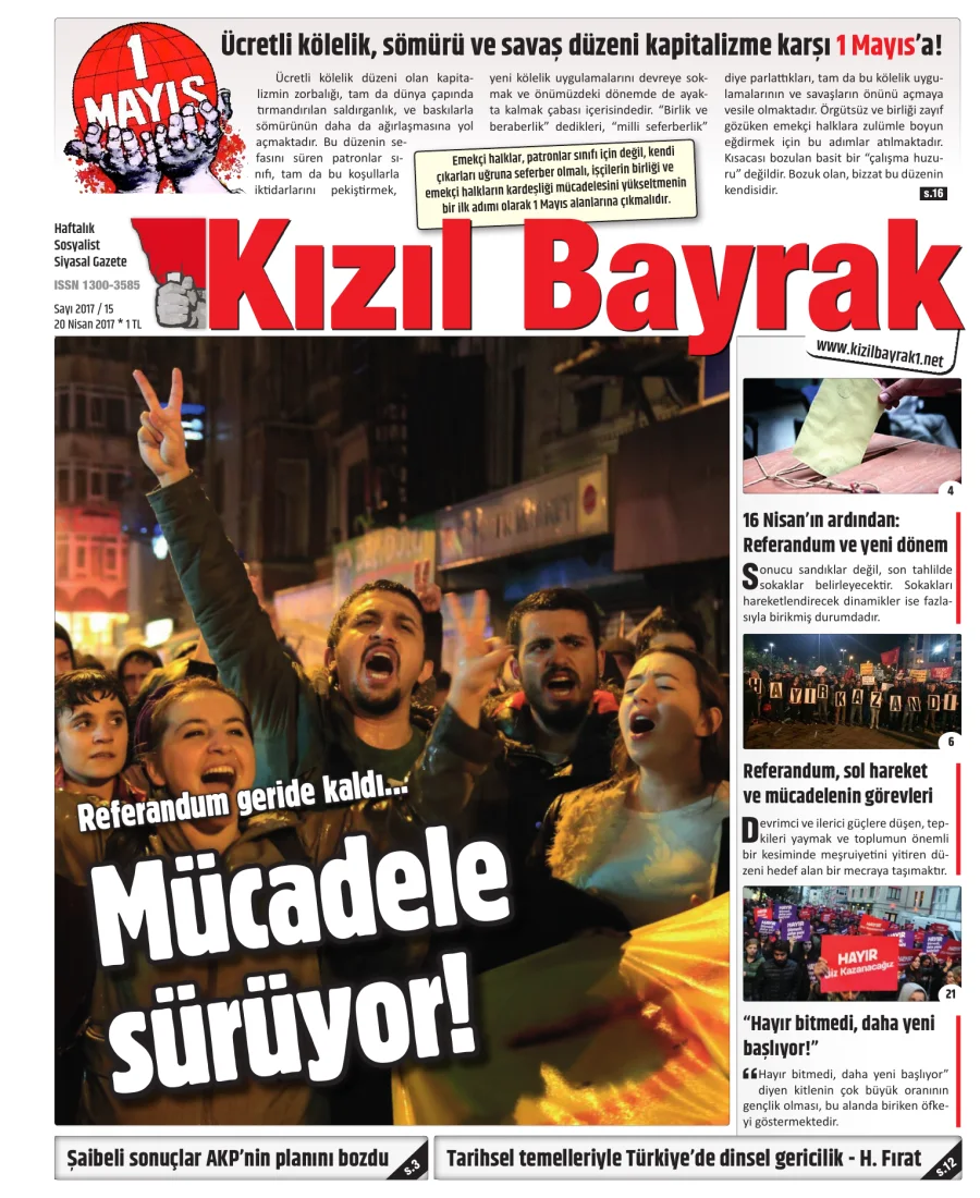 Yıl 2017 Sayı 15 20 Nisan kitap kapağı