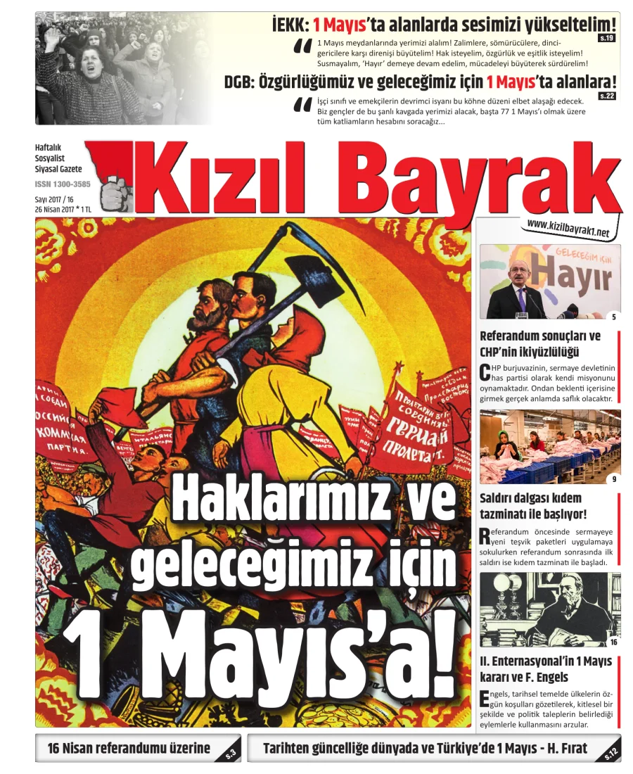 Yıl 2017 Sayı 16 26 Nisan kitap kapağı