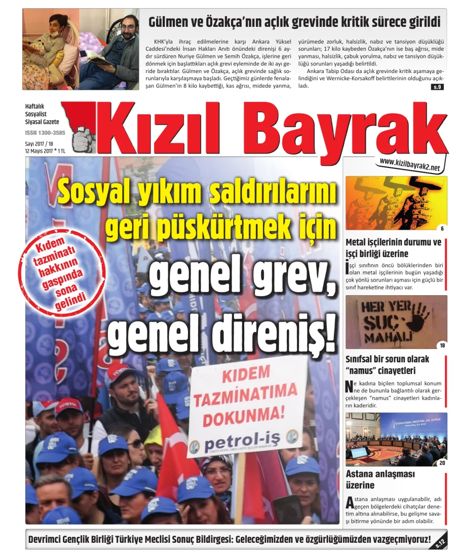 Yıl 2017 Sayı 18 12 Mayis kapak görseli