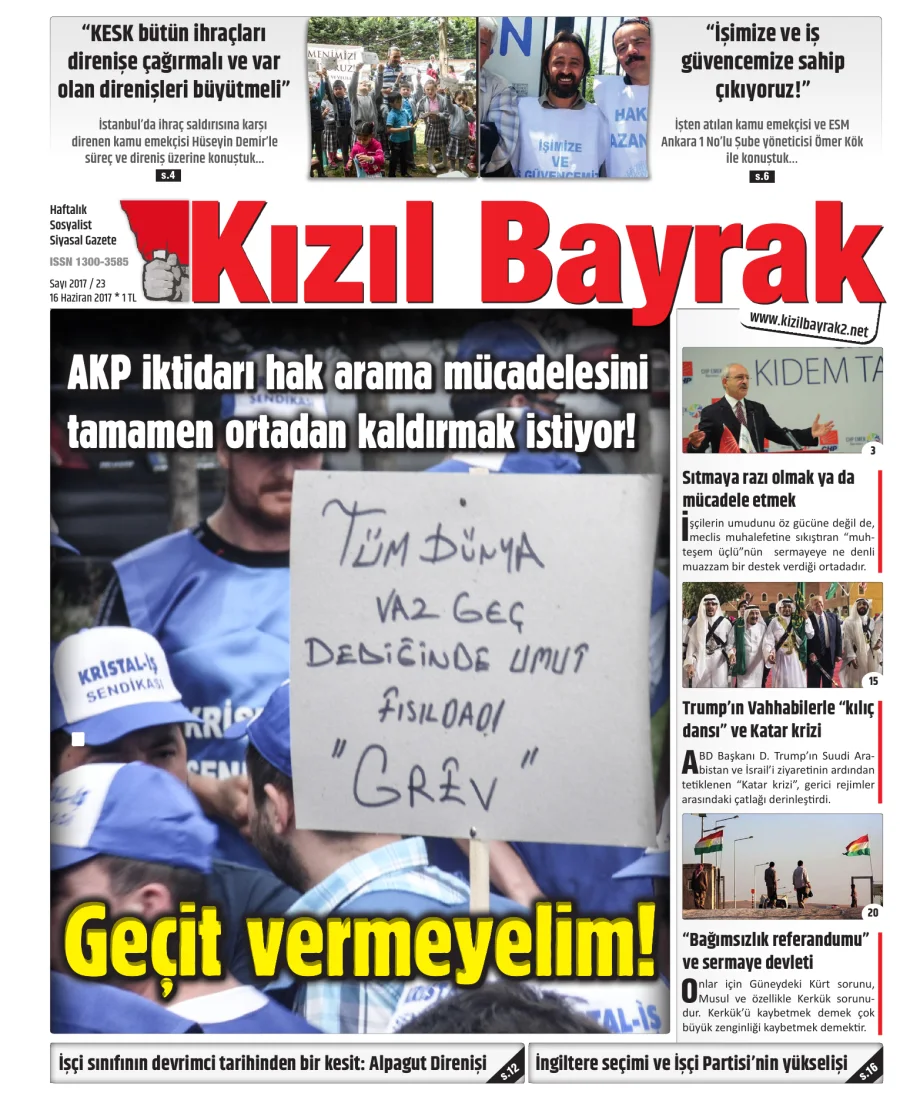 Yıl 2017 Sayı 23 16 Haziran kitap kapağı