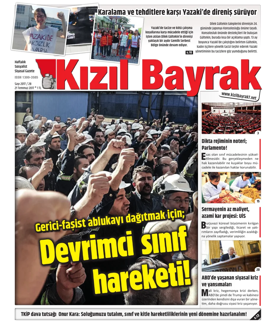Yıl 2017 Sayı 29 28 Temmuz kapak görseli