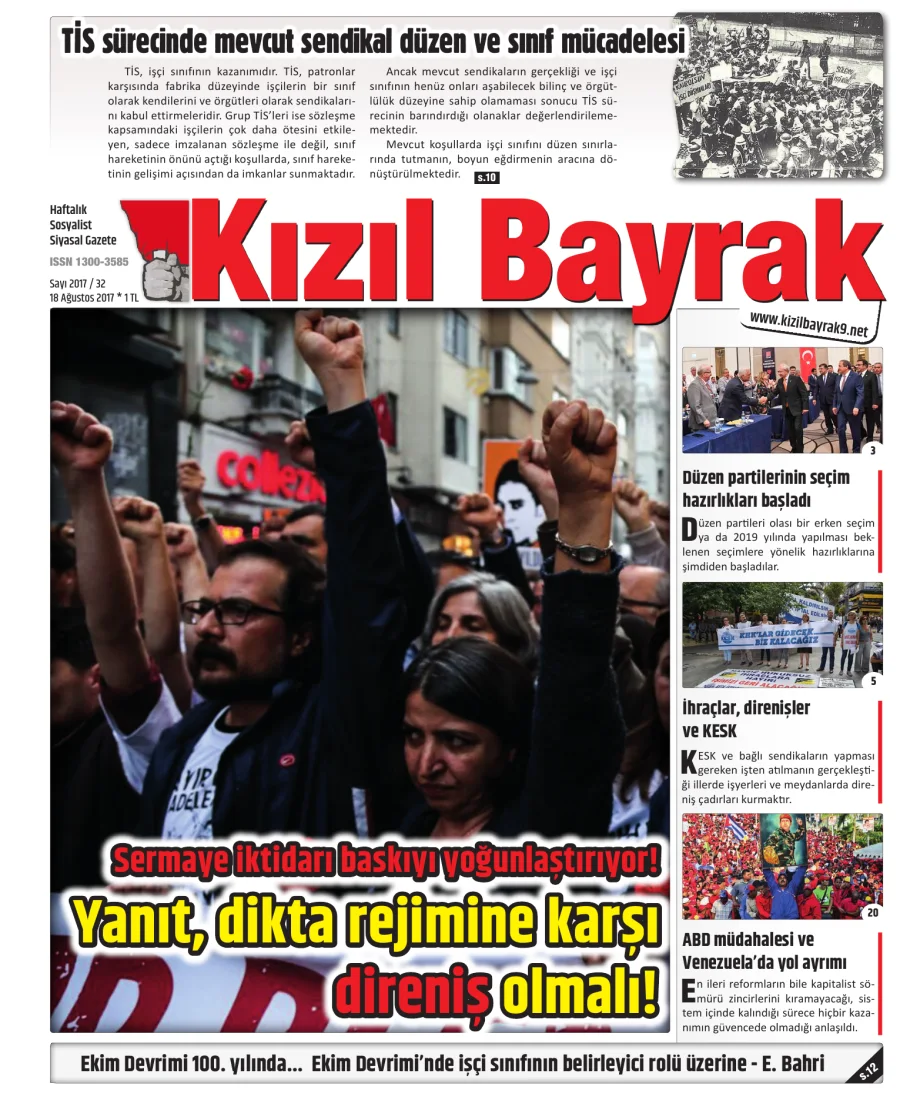 Yıl 2017 Sayı 32 18 Agustos kapak görseli