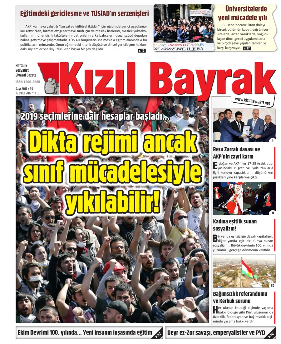 Yıl 2017 Sayı 35 15 Eylül kapak görseli