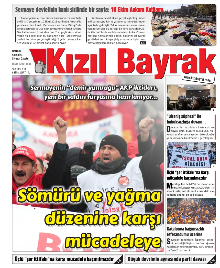 Yıl 2017 Sayı 38 06 Ekim kapak görseli