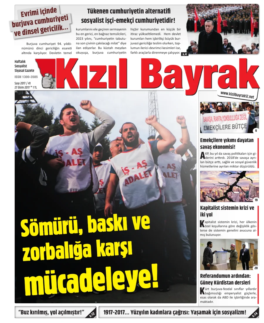 Yıl 2017 Sayı 41 27 Ekim kitap kapağı