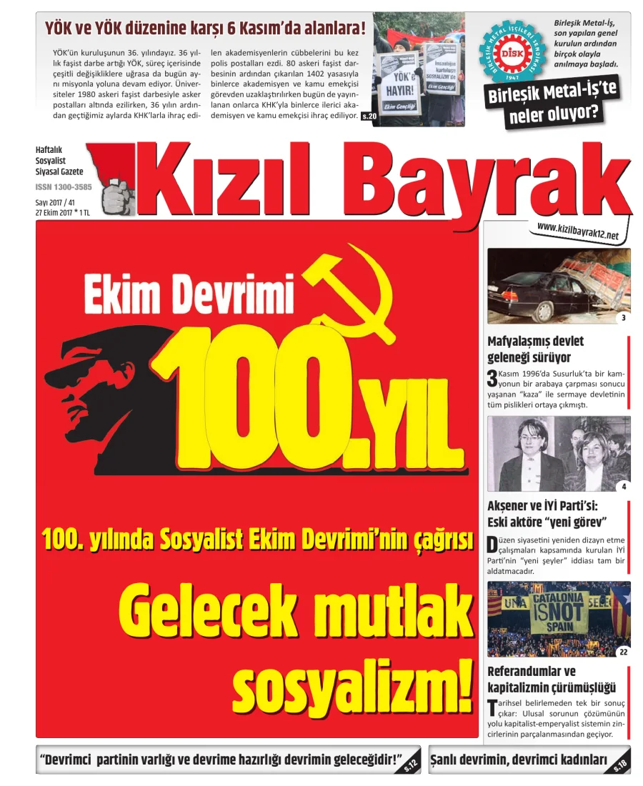 Yıl 2017 Sayı 42 03 Kasim kapak görseli