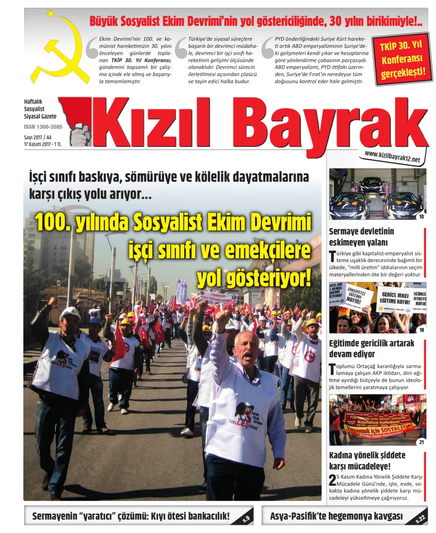 Yıl 2017 Sayı 44 17 Kasim kapak görseli