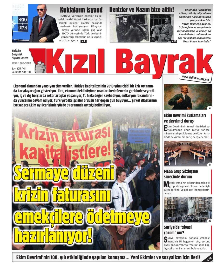 Yıl 2017 Sayı 45 24 Kasim kapak görseli