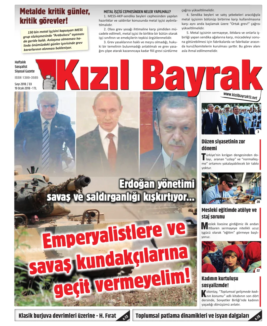 Yıl 2018 Sayı 03 19 Ocak kapak görseli