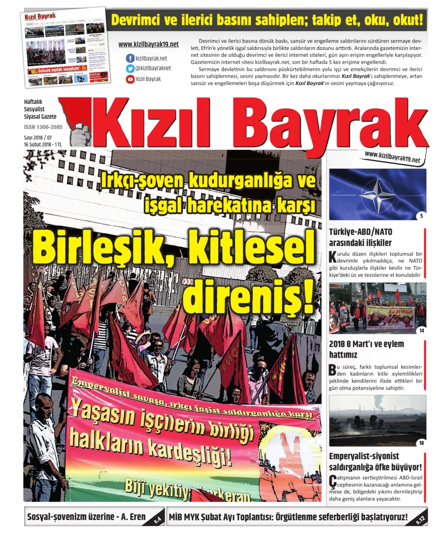 Yıl 2018 Sayı 07 16 Subat kitap kapağı