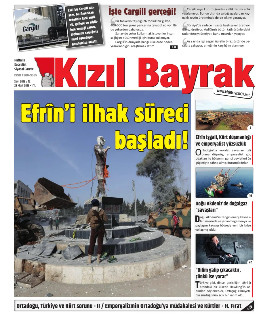 Yıl 2018 Sayı 12 23 Mart kitap kapağı